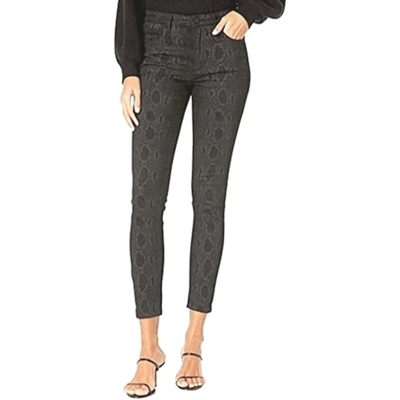 Joe's Jeans Black Snakeskin Print Size 27 NWT - Picture 12 of 13